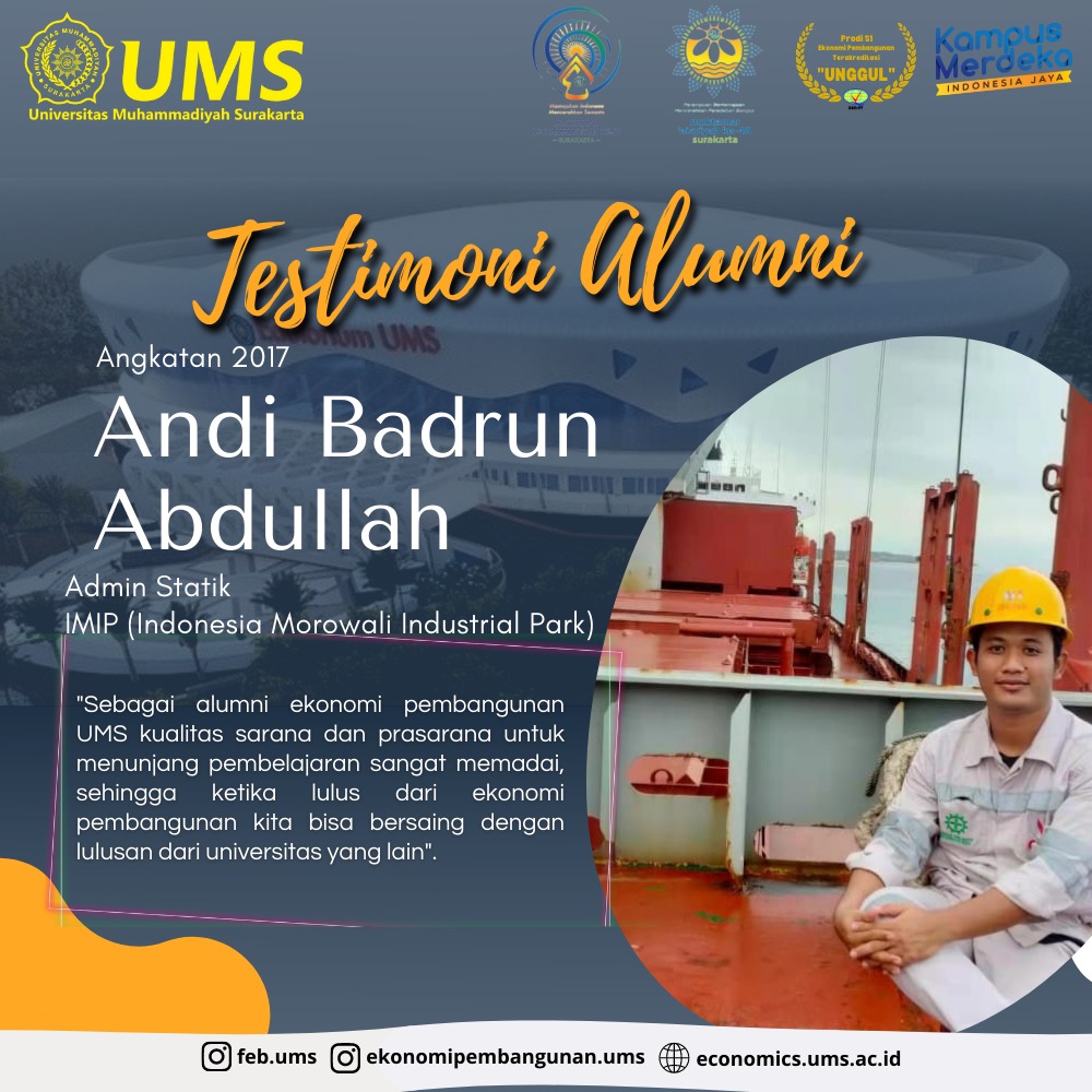 Testimoni Alumni Andi Badrun Abdulla
