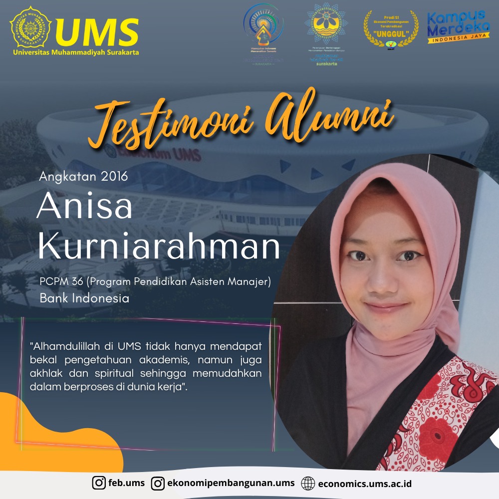Testimoni Alumni Anisa Kurniarahman