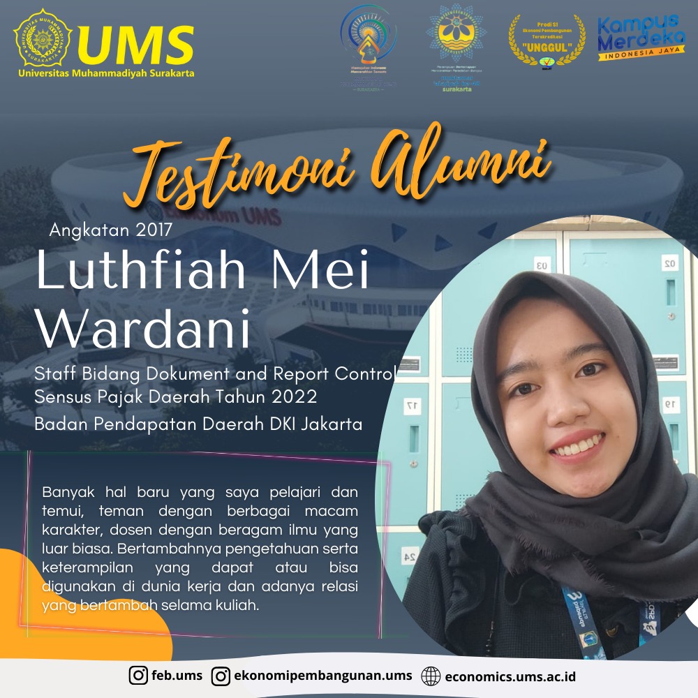 Testimoni Alumni Luthfiah Mei Wardani